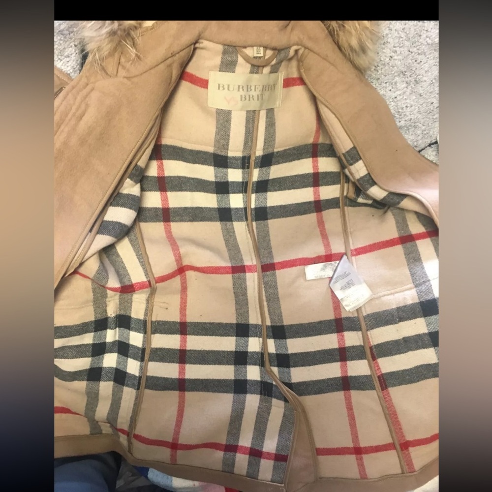 BURBERRY Burberry Brit Duffle Coat  Nova Check Us 10 Large Women